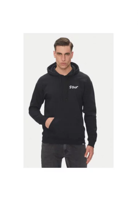 Мъжки суичър  4130003801 - памук/полиестер - черен