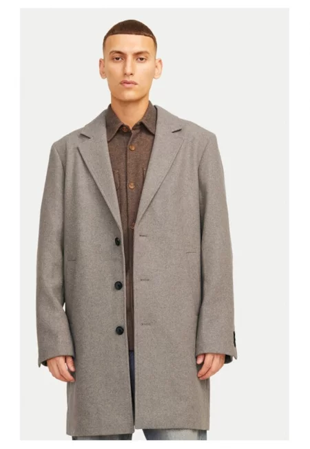 Мъжко палто -  Harris 12263845 - Бежово - Полиестер/Вълна