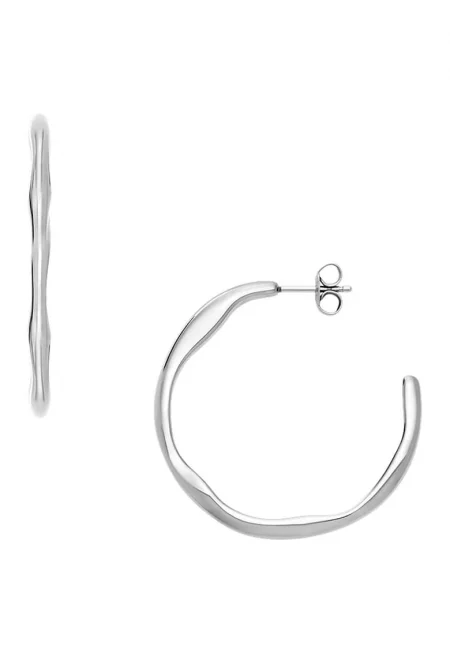 Обеци от неръждаема стомана - Сребрист