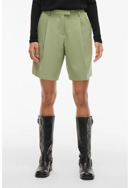 Прави бермуди чино - Светлозелен