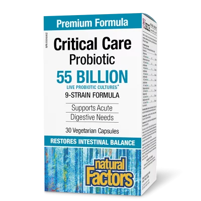 Пробиотик - Critical Care Probiotic, 55 млрд. активни пробиотици, 9 щама формула, 30 V-капсули
