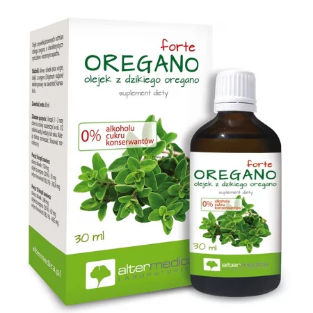 Риган - Oregano Forte – За имунна, дихателна и храносмилателна подкрепа, 62 mg, 30 ml капки