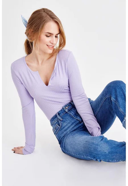 Рипсена слим блуза