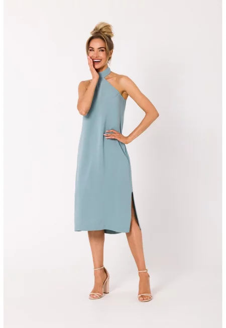 Рокля с лента на врата1