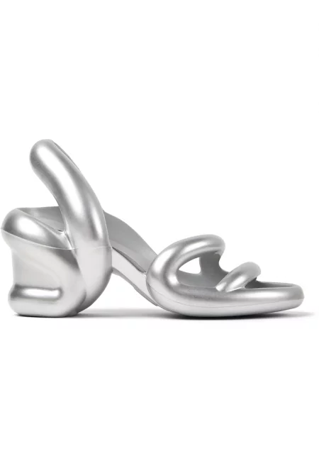 Сандали Kobarah 20611 с масивен дизайн - Сребрист