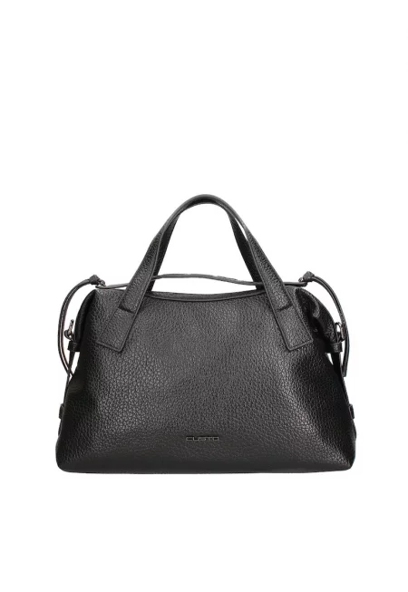 Шопинг чанта от еко кожа - Черен