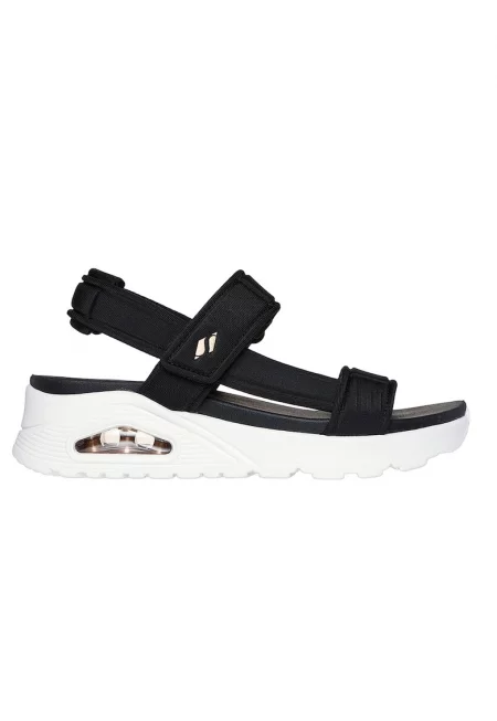 Скосени сандали Summer Stand2 с велкро - Черен