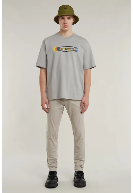 Слим панталон чино - Сиво-кафяв