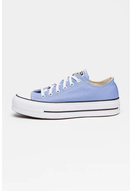 Спортни обувки Chuck Taylor All Star Lift с равна платформа - Пастелносин