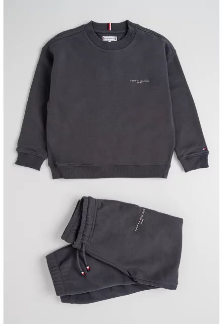 Суитшърт с памук - Tъмносив