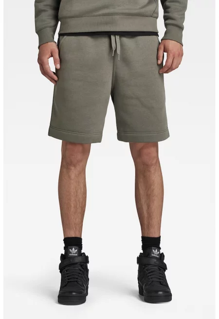 Свободни спортни бермуди Premium Core - Сиво-бежов