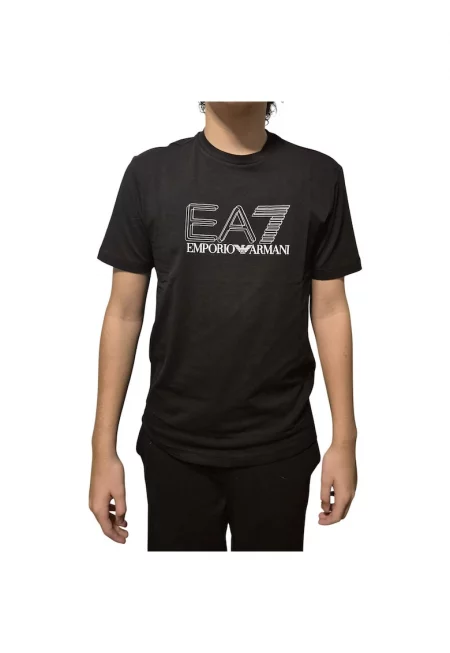 Тениска  EA7 Train Visibility M SS ST 55303 - Черен