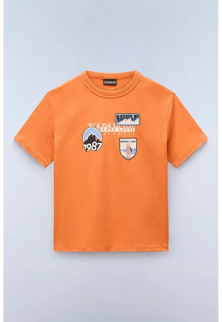 Тениска с овално деколте и лого