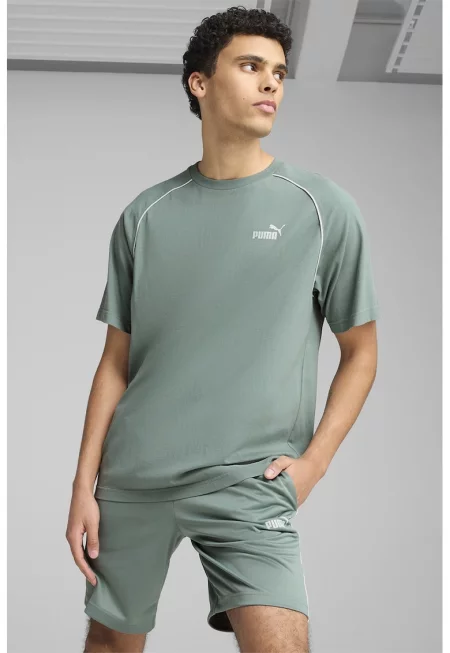 Тениска с овално деколте и ръкави реглан