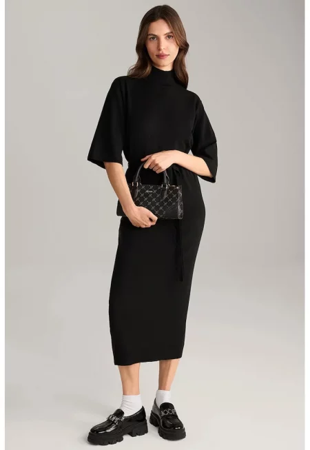 Turtleneck Dress - Черен