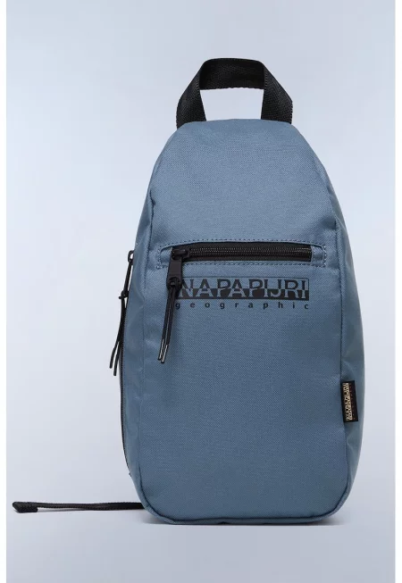 Унисекс чанта тип раница с лого - Прашно синьо