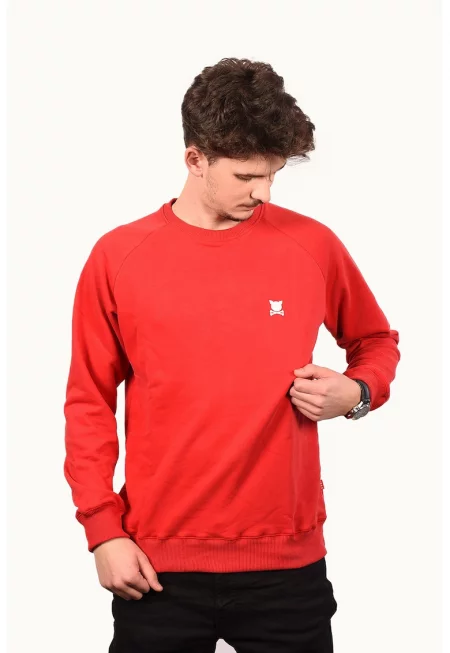 Унисекс суитшърт с реглан ръкави с лого