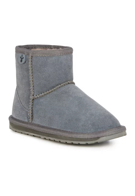 Велурени боти Wallaby без закопчаване - Прашно синьо