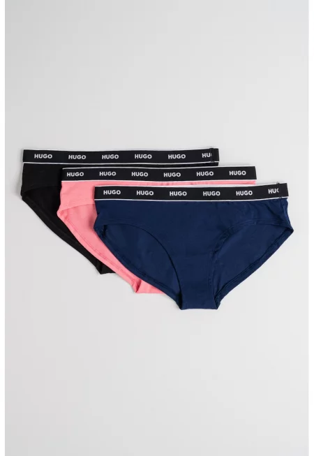 Бикини с лого на талията - 3 чифта