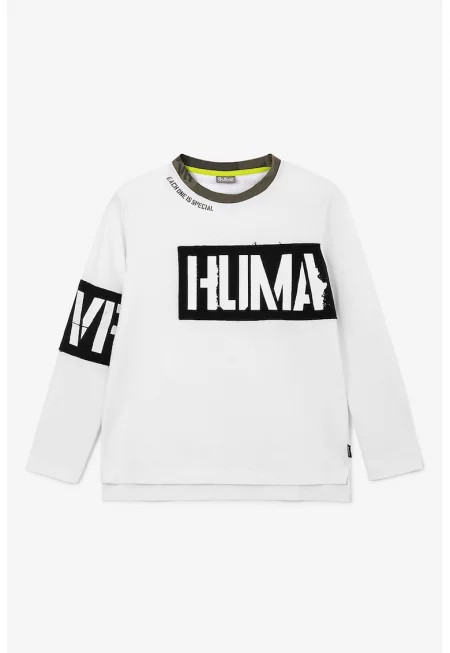 Блуза с надпис
