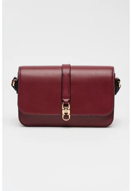 Чанта през рамо от еко кожа - Виолетов