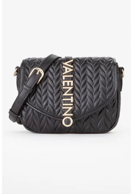 Чанта през рамо с лого - Черен