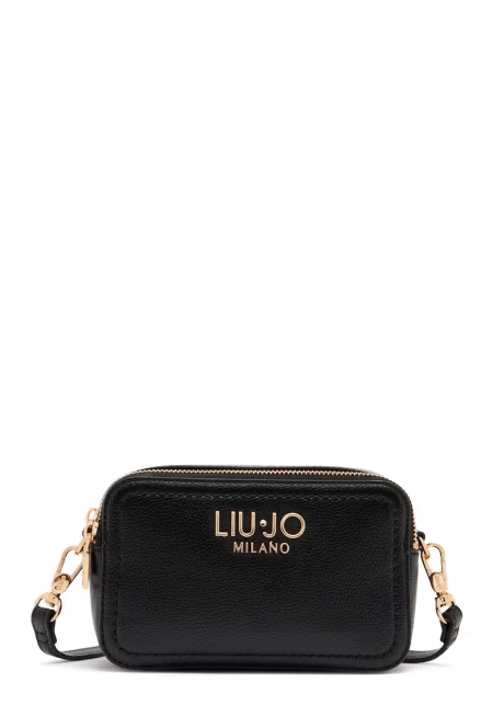 Чанта през рамо с лого - Черен