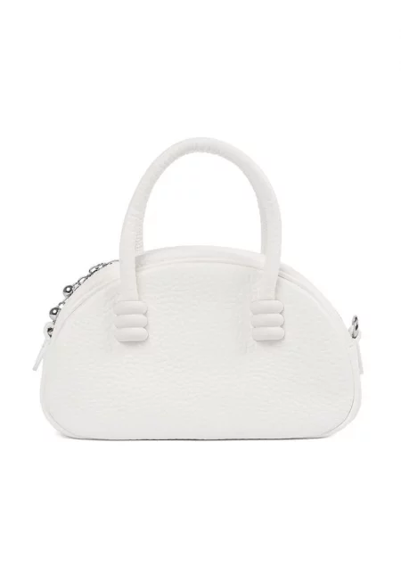 Дамска чанта  Crossbody бяла - компактна - практична - от полиестер