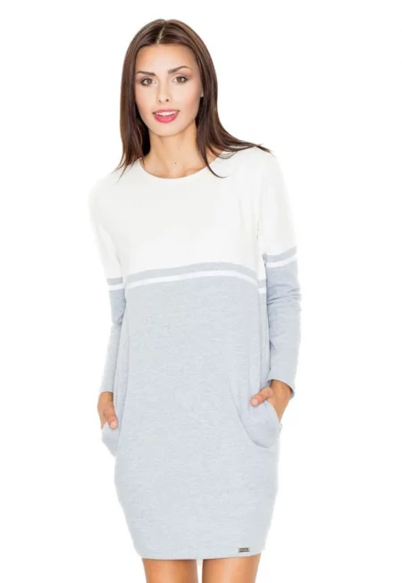 Дамска мини рокля Carnwene M510 сива