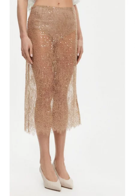 Дамска пола -  304928161 - Полиестер - Бежов