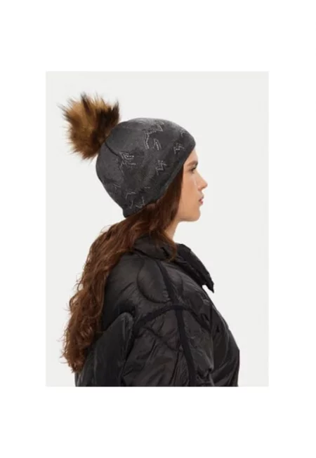 Дамска зимна шапка -  сива