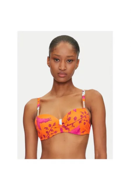 Дамски бански сутиен  C16VN5 A01 - Полиамид/Еластан - Оранжев