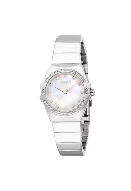 Дамски часовник  модел ES1L497M0015 - 28 мм - стомана - металик - стоманена каишка