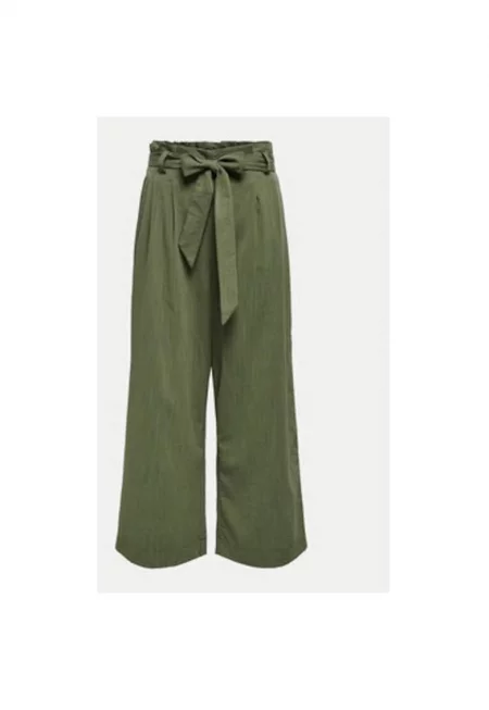 Дамски панталон -  304790980 - Вискоза/Полиестер - Зелен - Зелен