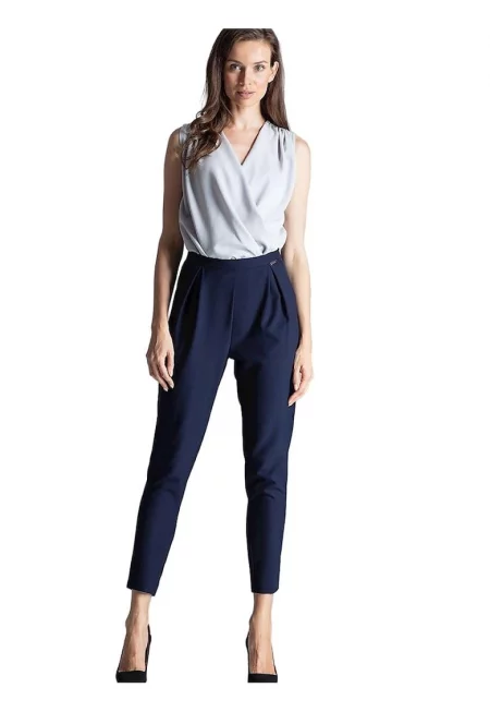 Дамски панталон -  Navy Blue - Полиестер