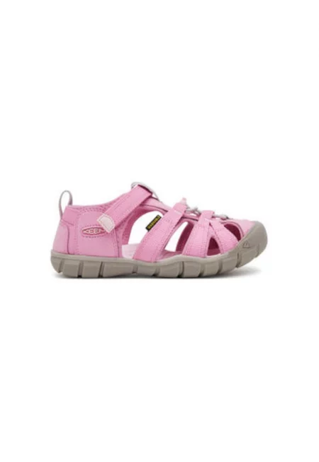 Дамски сандали - 1030768 -  Текстил - Розово