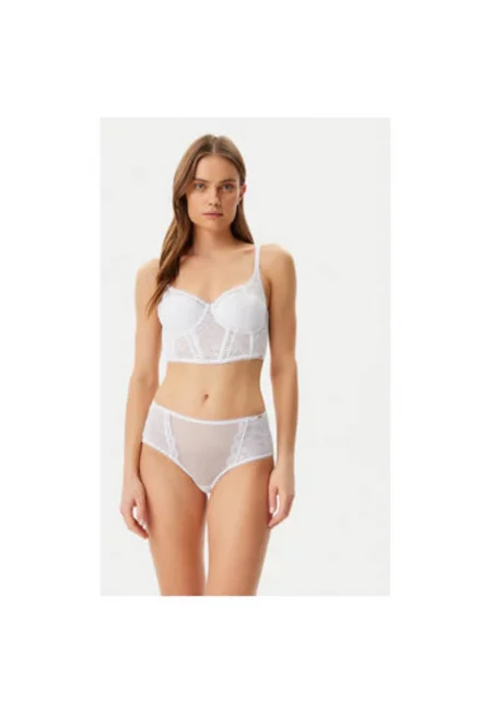 Дамски сутиен -  305235145 - Полиамид/Полиестер - Бял - Бял