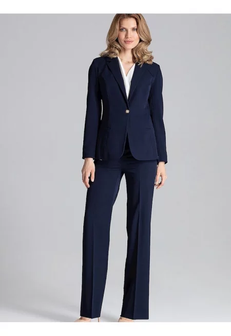 Дамско тъмносиньо сако