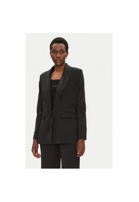 Дамско яке  251-VTEO.F - Вискоза/Полиестер - Черно