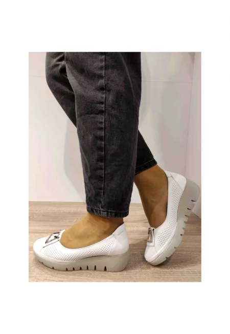 Ежедневни дамски обувки  5356 White - Бяло - Бял