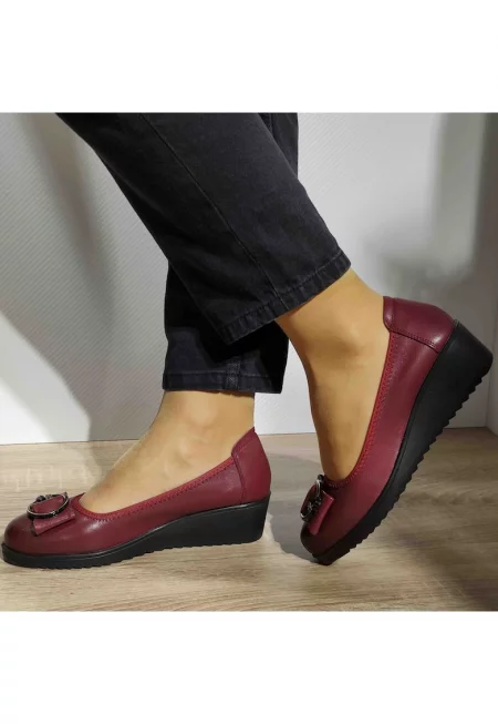 Ежедневни обувки Дамски  220711 Вино - вино - Бордo