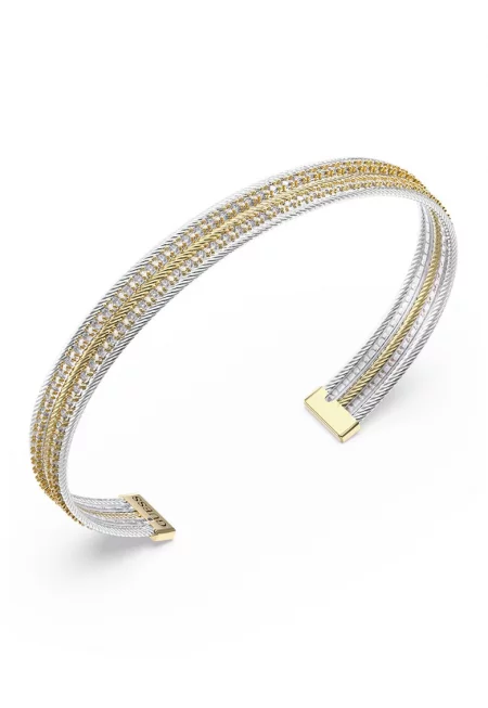 Гривна от неръждаема стомана - Златист/Сребрист