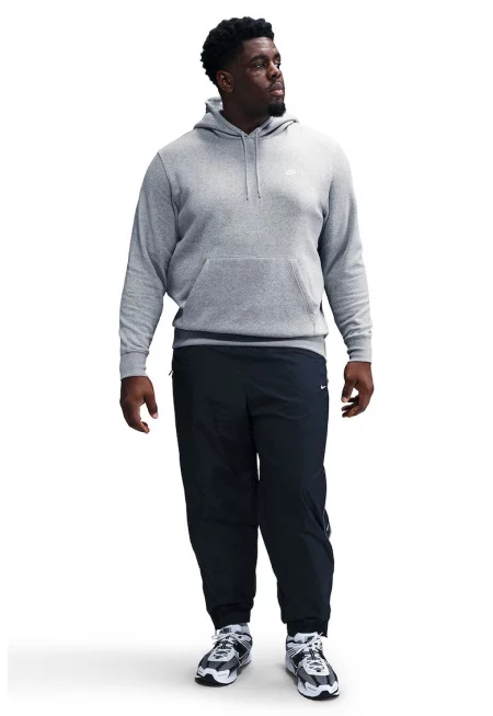 Худи Club с джоб кенгуру - Сив меланж