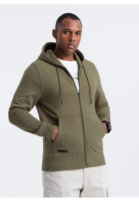 Худи с цип и джобове