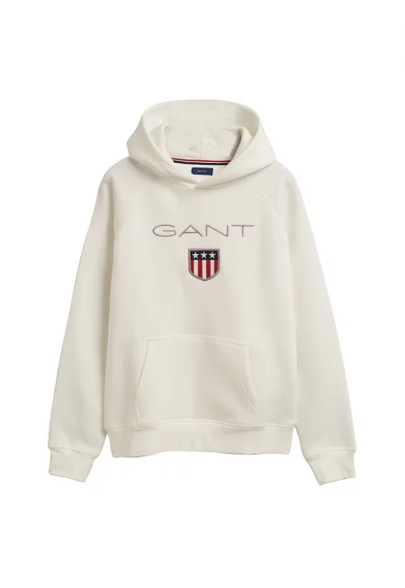 Худи Shield с бродирано лого - Екрю