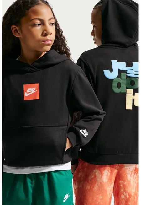 Худи Sportswear Club с лого - Черен