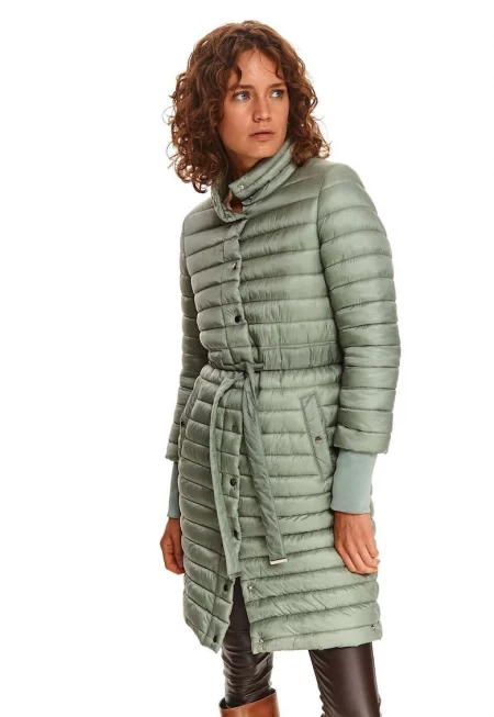 Капитонирано зимно яке с колан