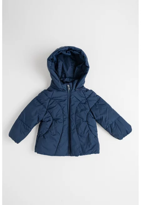 Капитонирано зимно яке с отделяща се качулка