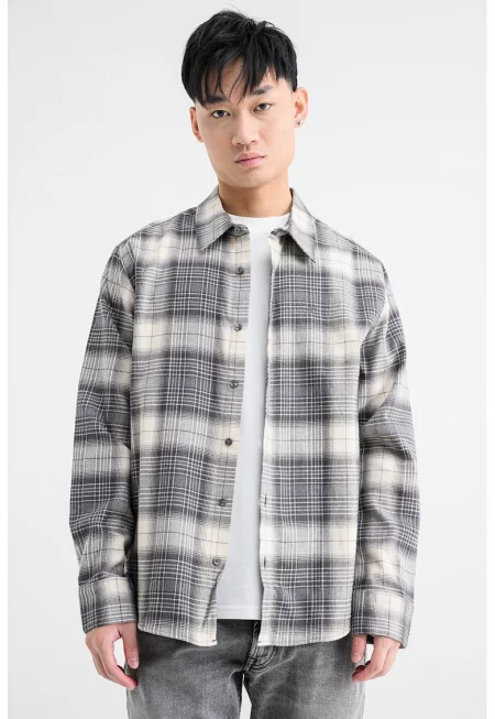 Карирана памучна риза