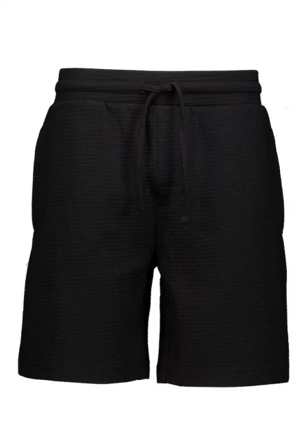 Късс долна пижама с връзки - Черен